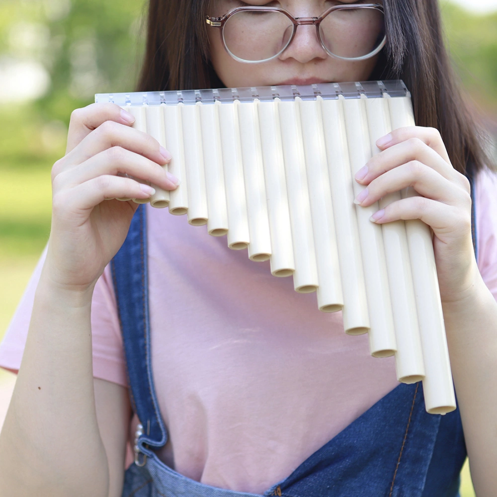 Panpipes Musical Instrument 16 Pipe Flute Beginner Playing Pan Flute C Key Pan Flute