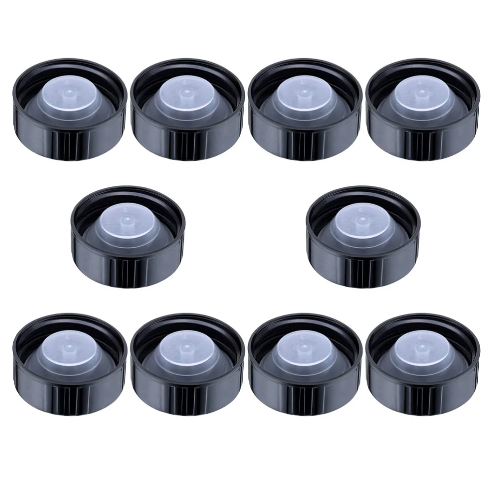 10pcs Poly Seal Screw Caps Resin Plastic Lids Round Growler Poly Cone Cap Brewing Wine Jug Caps