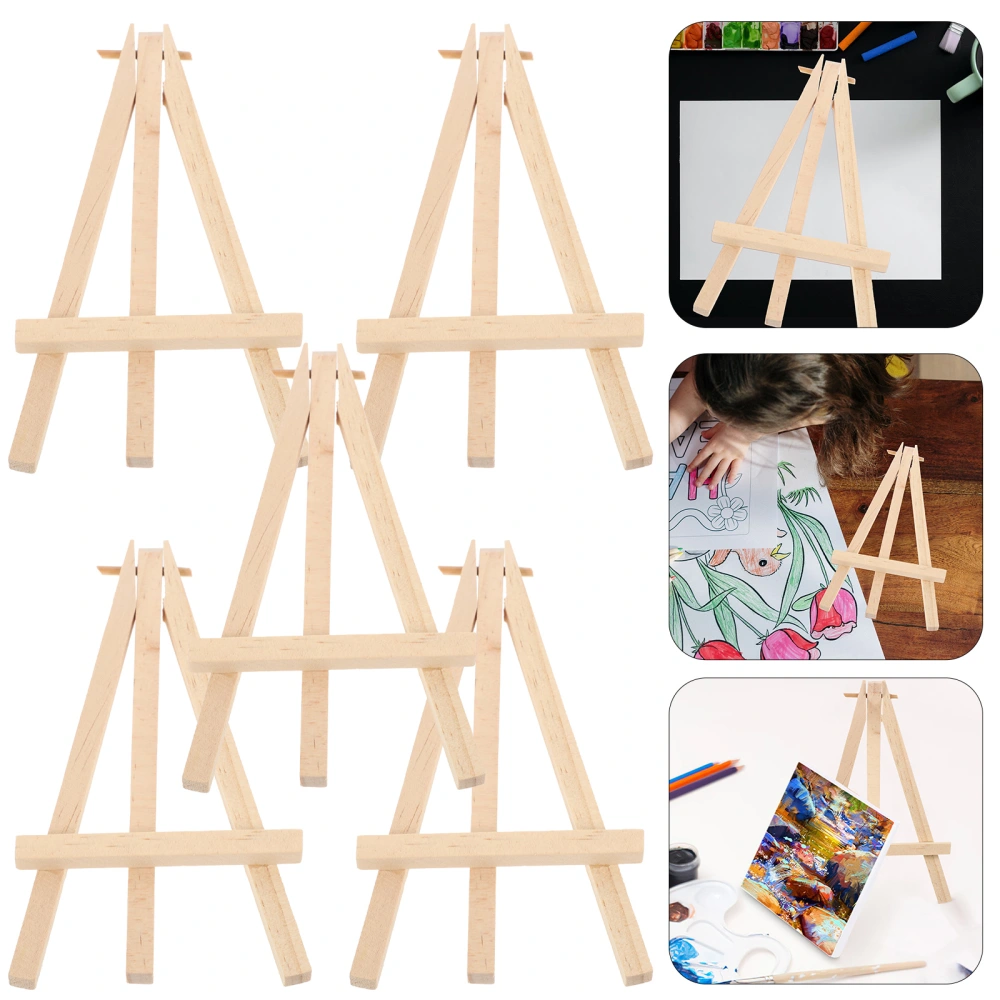 2pcs Display Easels Foldable Wood Tripod Mini Easel Stand Small Table Easel for Card