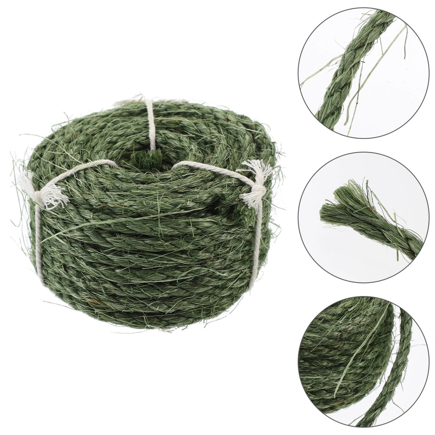 1 Roll of Natural Sisal Rope Hemp Rope for Cat Tree Scratching Pad DIY Repairing