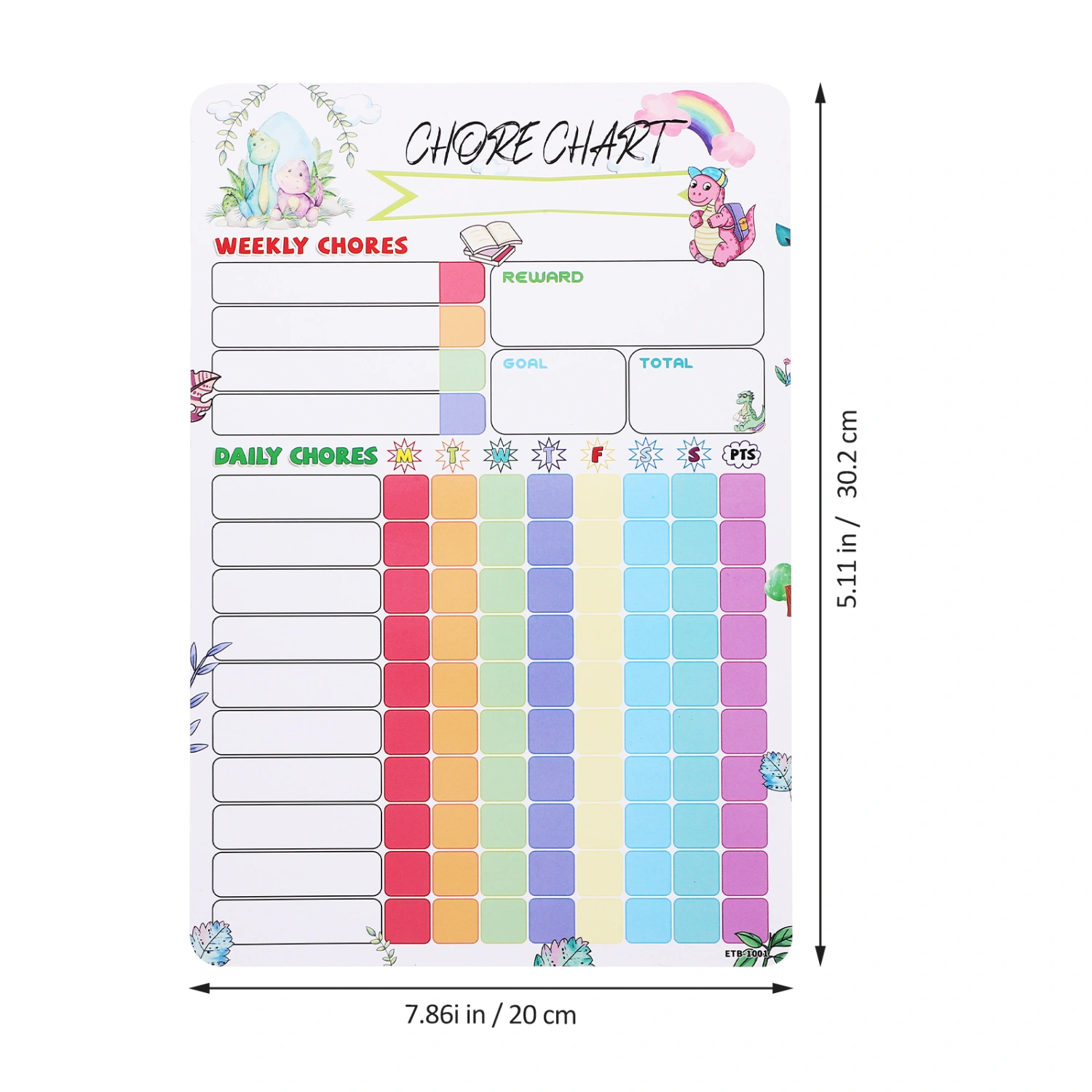 1 Set of Household Behavior Chart Magnetic Chore Chart Convenient Chore Reward Chart