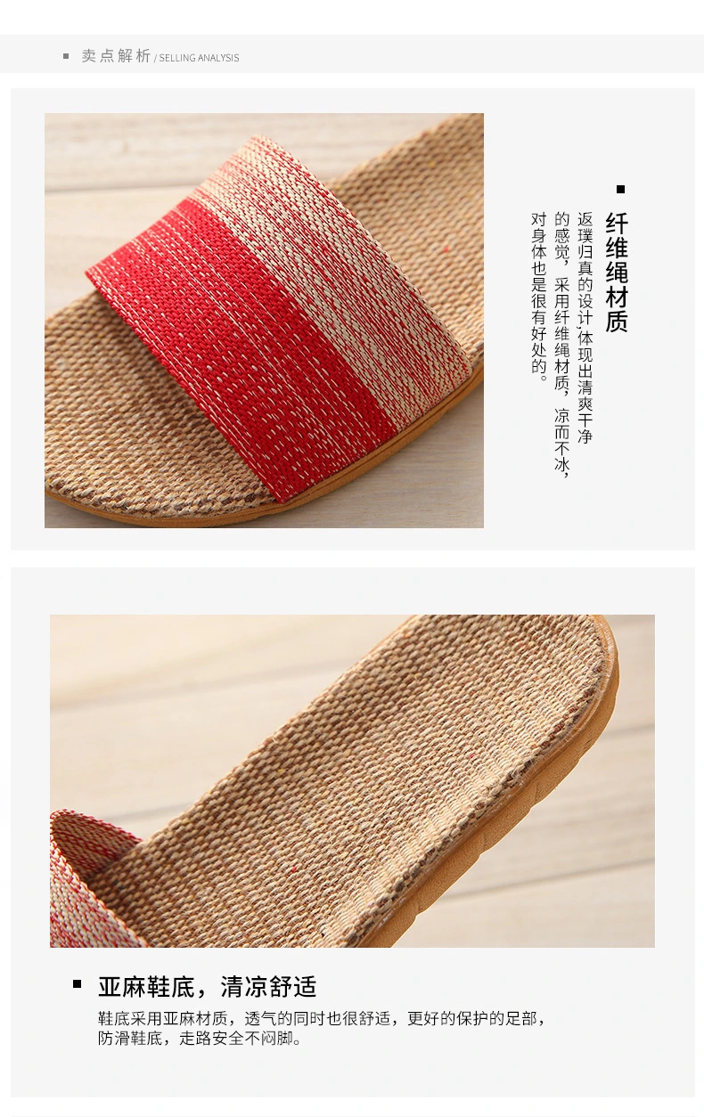 1 Pair Summer Slippers House Slippers Women Slippers Indoor Slippers Bedroom Slippers