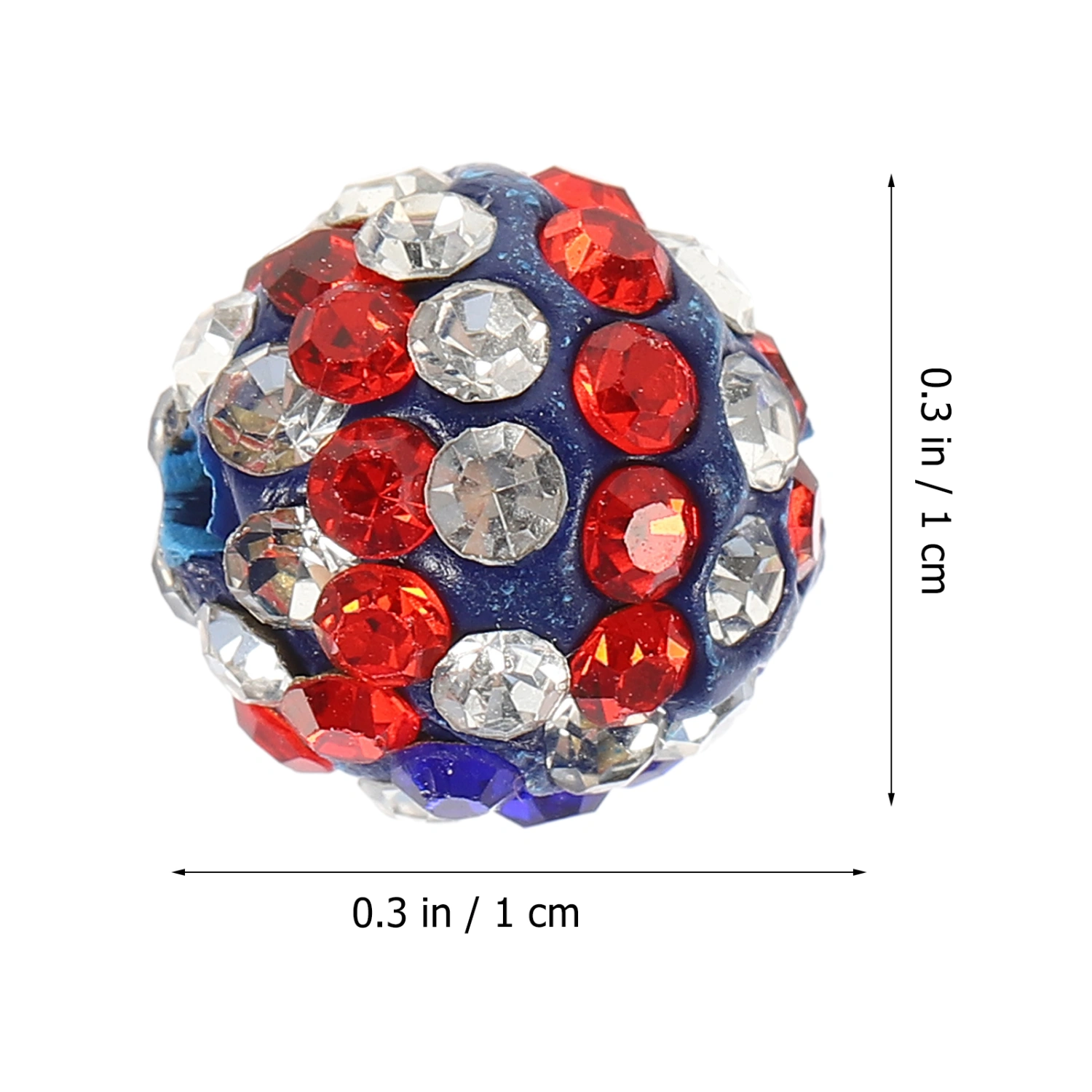 10pcs Spacer Beads DIY Spacer Beads Rhinestone Loose Beads Diy Jewelry Making Beads
