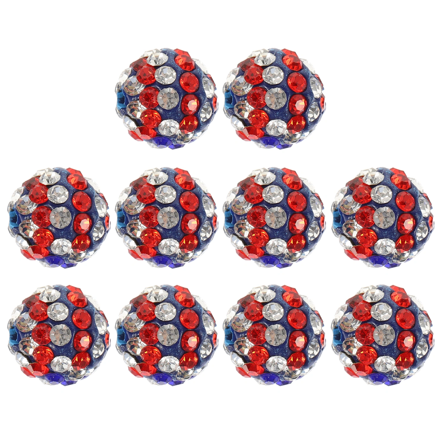 10pcs Spacer Beads DIY Spacer Beads Rhinestone Loose Beads Diy Jewelry Making Beads
