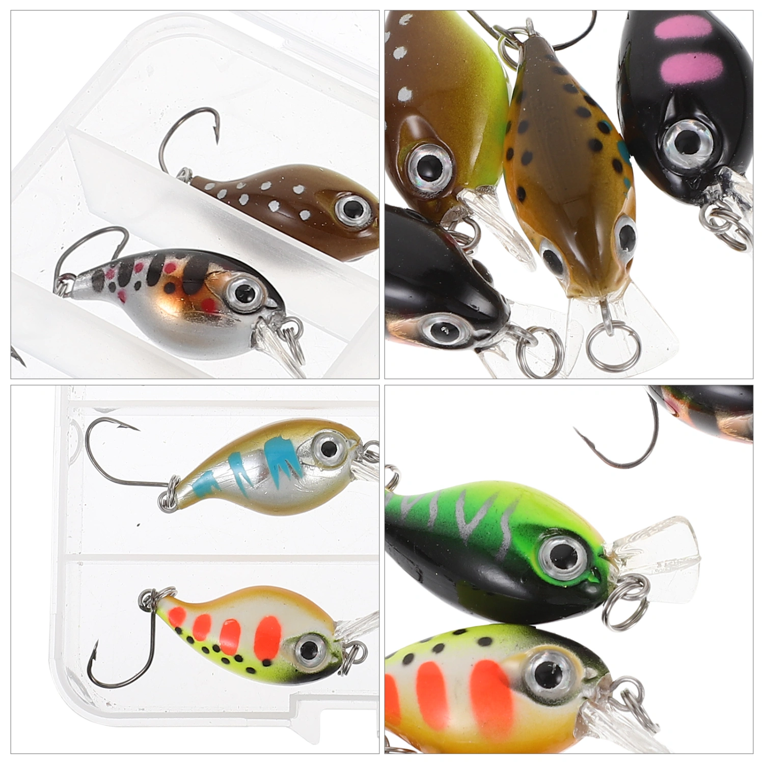 1 Box Fishing Fake Lures Decorative Fishing Baits Portable Fishing Baits Fishing Supplies