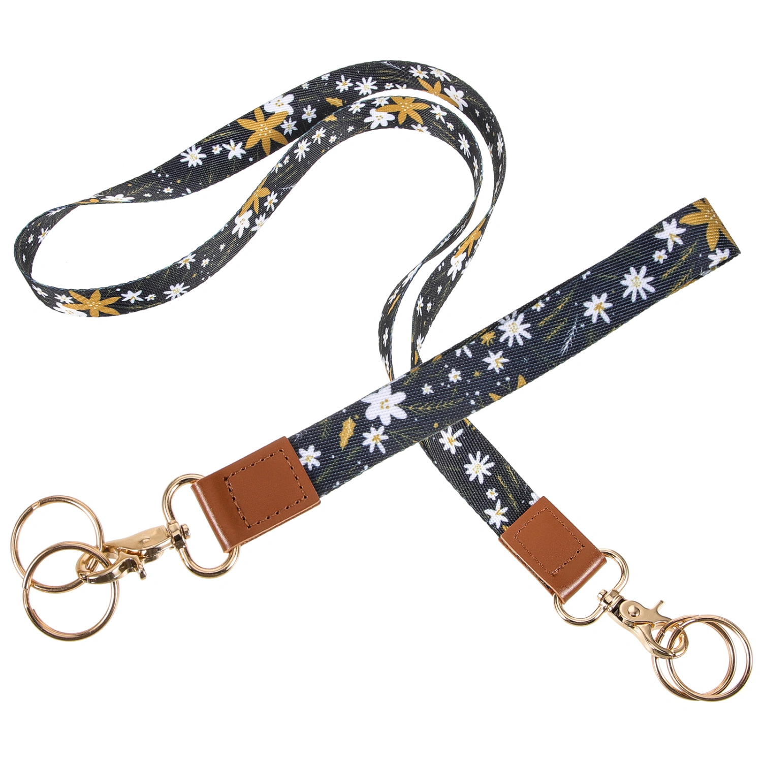 1 Set ID Card Lanyard Wrist Lanyard Phone Hanging Strap Cell Phone Strap Key Lanyard