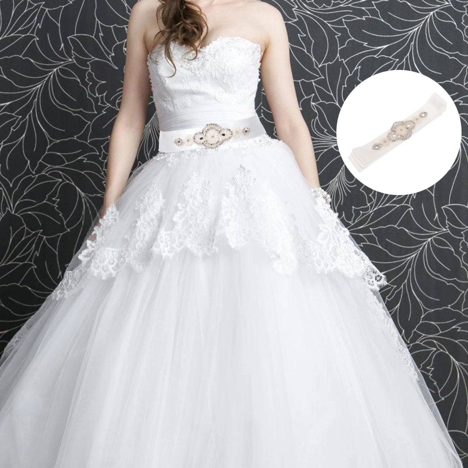Dress Rhinestone Belt Rhinestone Bridal Belt Wedding Dress Belt Decorative Rhinestone Belt