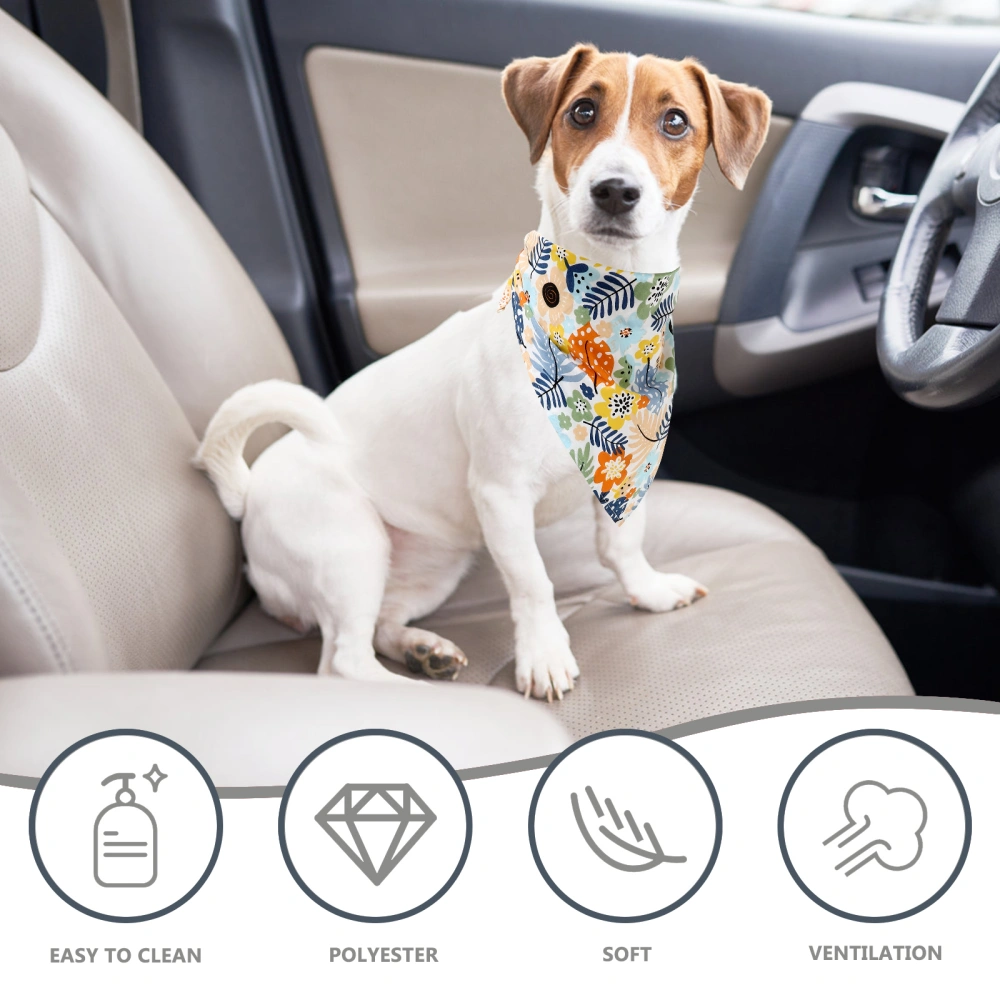 Dog Bandanas Lightweight Polyester Material Pet Triangular Bandana Dog Accessory