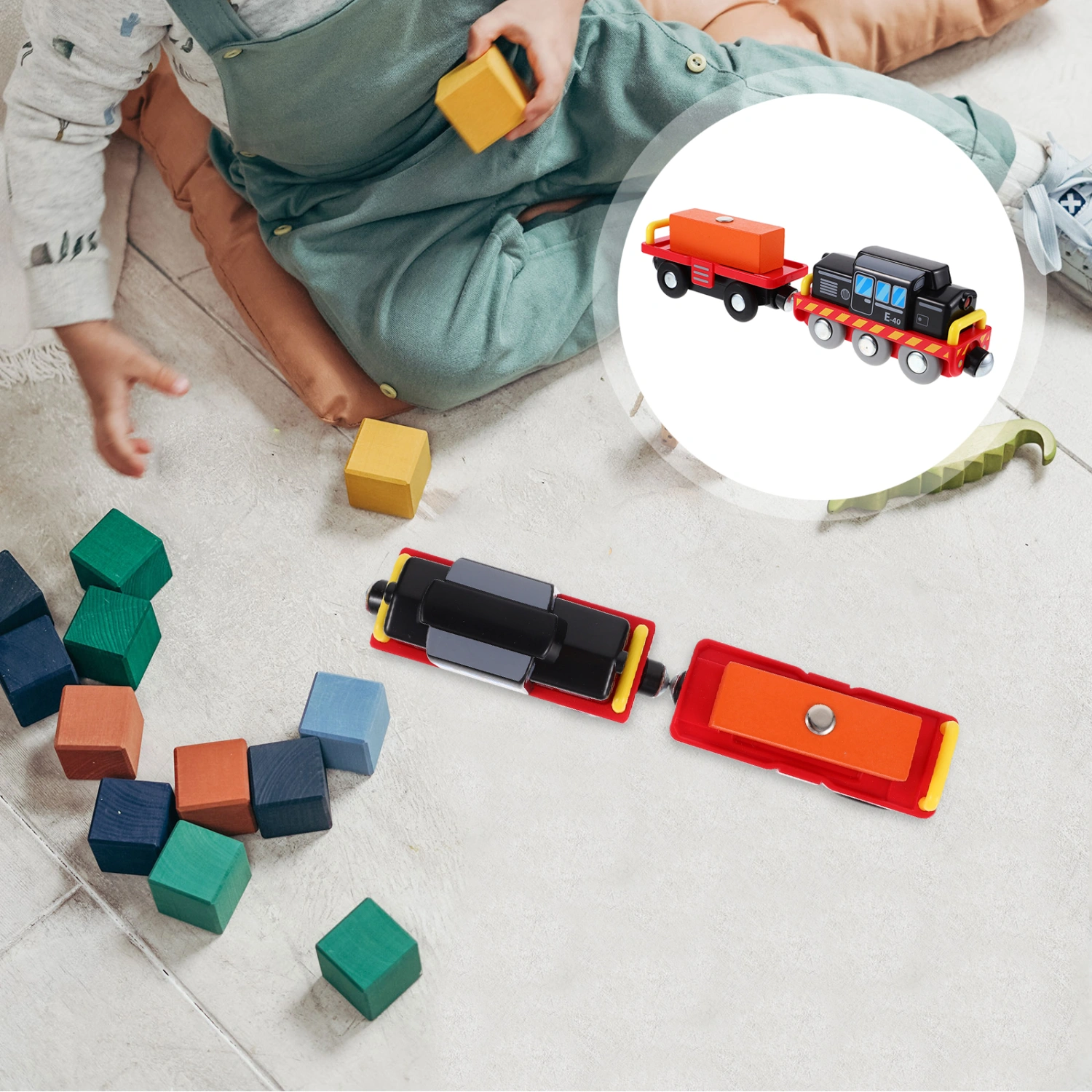 1 Set Kids Train Toy Miniature Train Plaything Truck Model Educational Train Toy Funny Train Toy