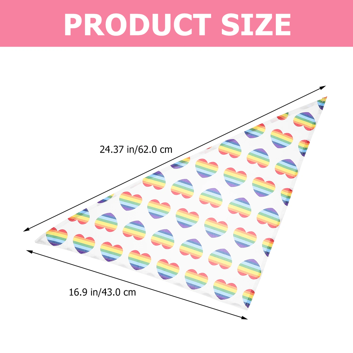 Dog Rainbow Bandana Soft Triangle Cat Scarf  Washable Bandana for Dog Puppy Scarf
