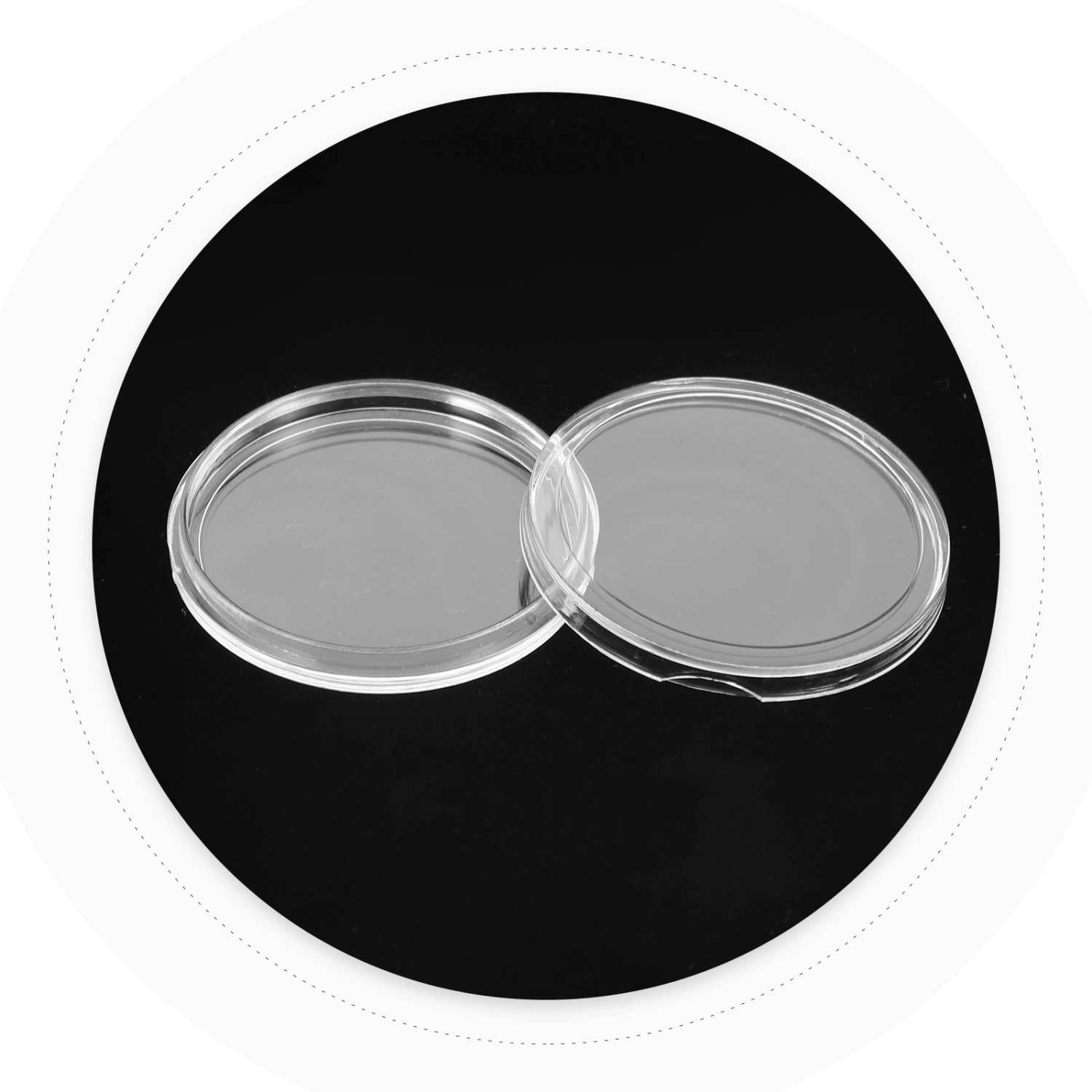 1 Set of Coins Protective Box Coin Storage Box Coin Collections Boxes Coin Protection Box