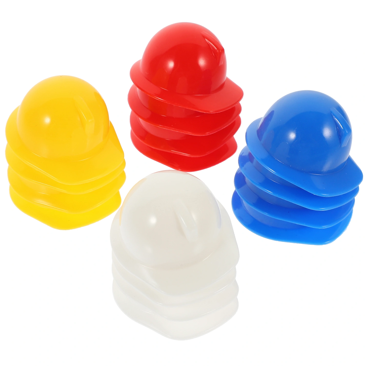 80pcs Mini Construction Hats Plastic Mini Construction Hats Models Small Helmet Hats