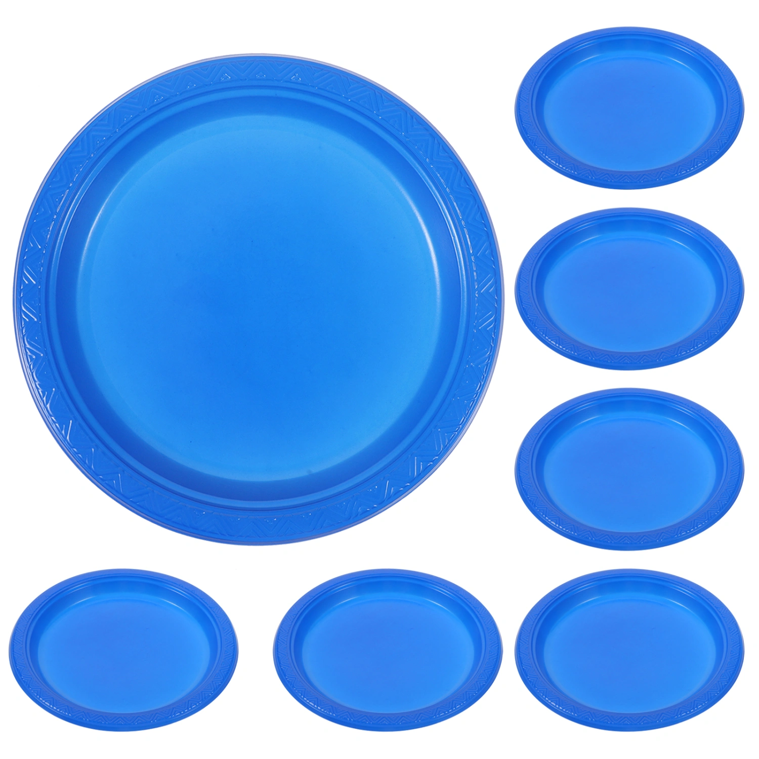 20Pcs Party Plates Household Disposable Fruit Plates Camping Barbecue Plates for Festival Birthday