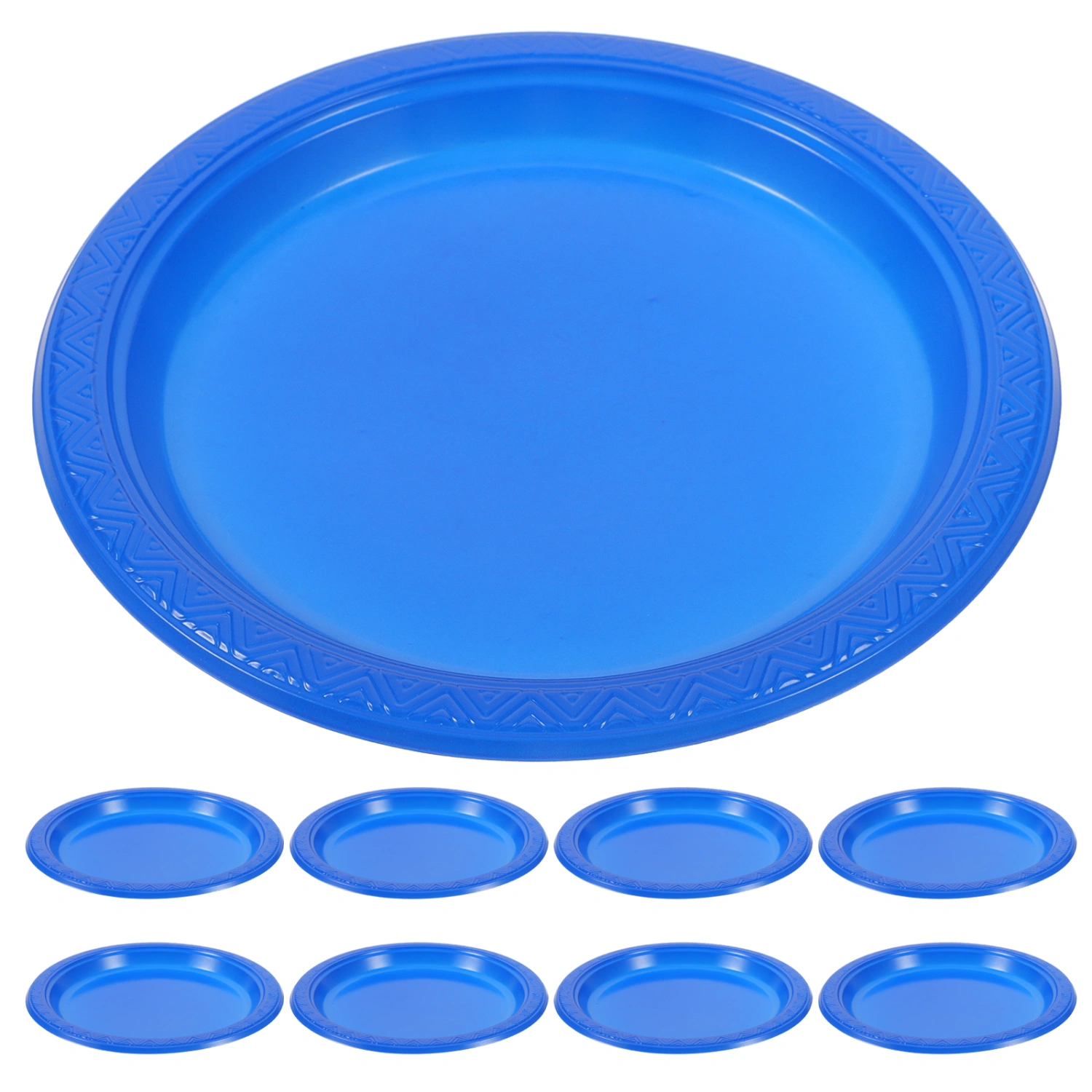 20Pcs Party Plates Household Disposable Fruit Plates Camping Barbecue Plates for Festival Birthday
