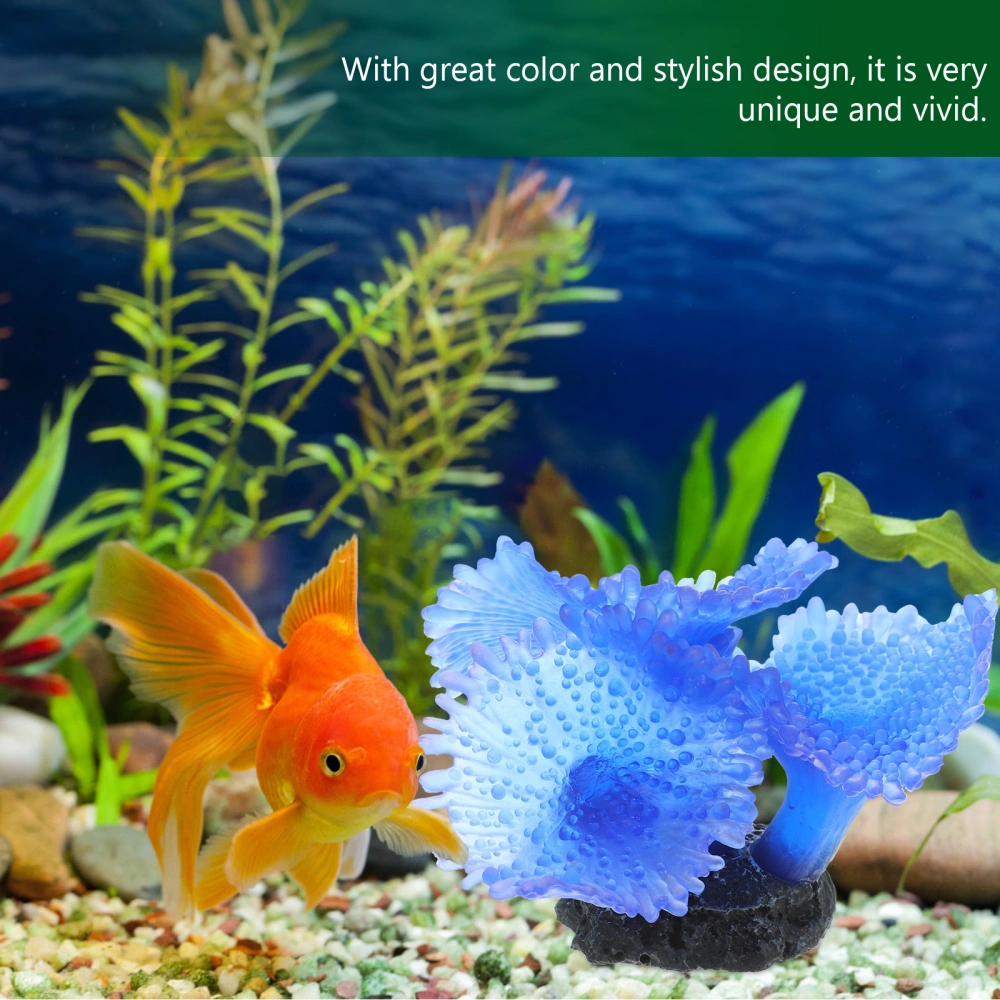 Silicone Artificial Coral Ornament Aquarium Fake Coral Model Fish Tank Landscaping Coral Decor