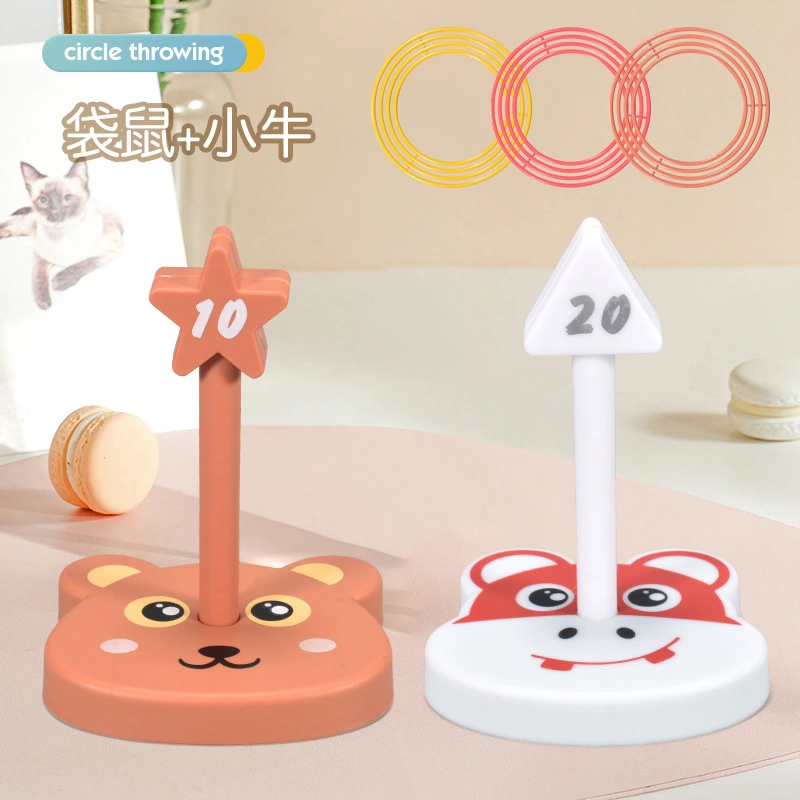 1 Set Toss Rings Game Set Outdoor Throwing Ring Game Agility Training Game