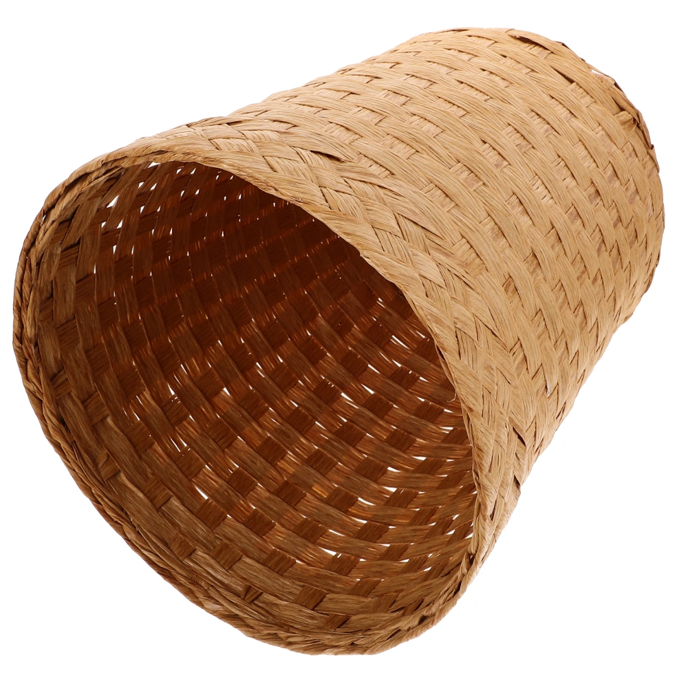 Office Wastebasket Multipurpose Basket Household Basket Bamboo Woven Storage Basket