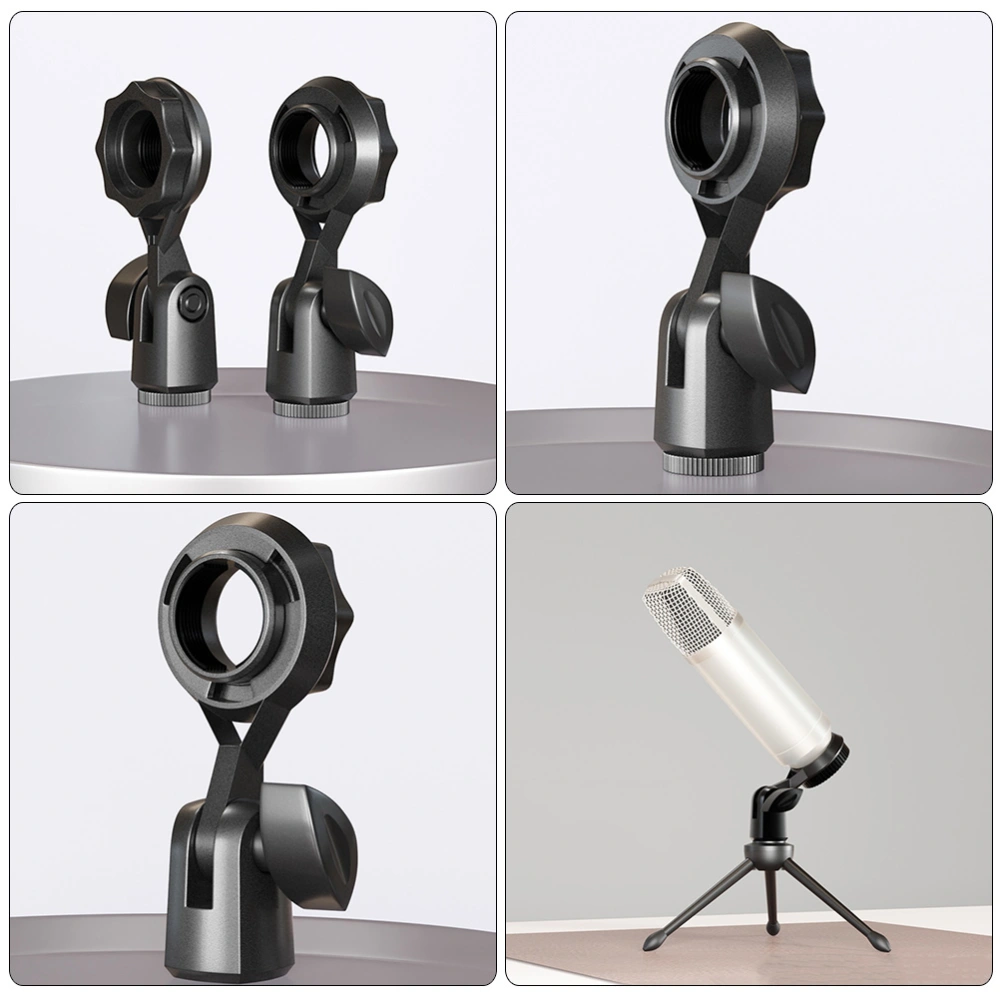 4pcs Microphone Clip 270 Degree Rotatable Microphone Clip For Handheld Mic