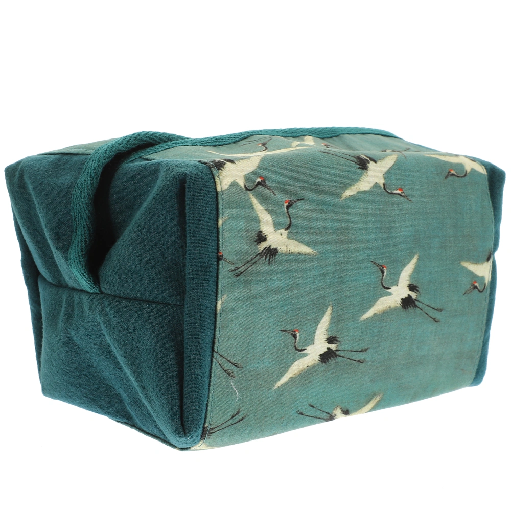 Fabric Tissue Box Vintage Print Tissue Holder Chinese Style Tissue Box Tissue Paper Holder