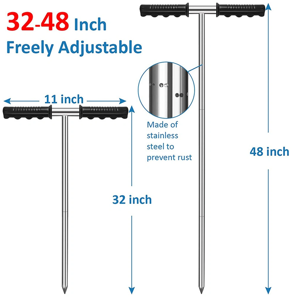 Metal Soil Detector Outdoor Safety Inspection Detector Adjustable Handle Design Detector
