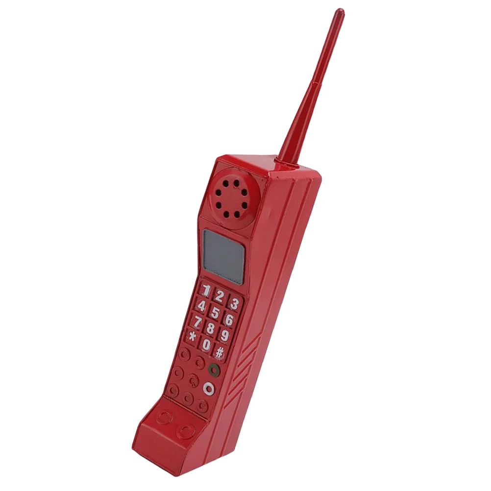 Vintage Mobile Phone Model Iron Cellphone Photo Prop Cellphone Model Retro Decor