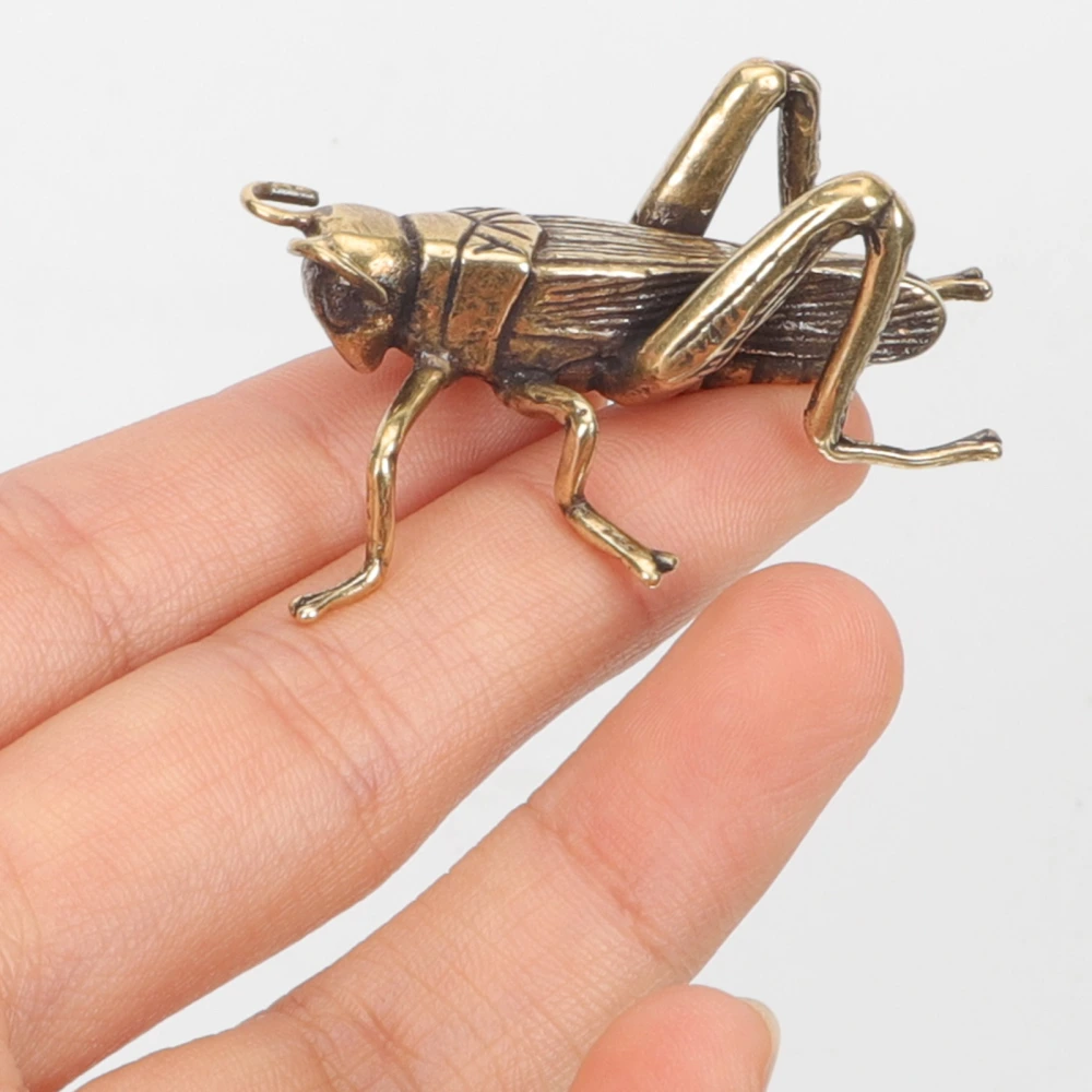 2pcs Creative Cricket Figurine Brass Craft Crickets Tabletop Crickets Decor Desktop Decoration For Home