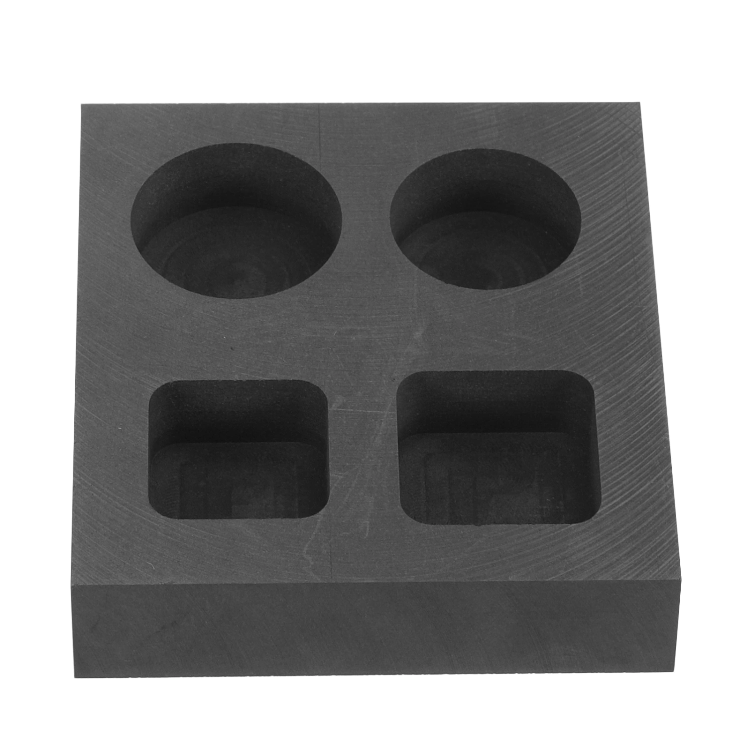 Graphite Ingot Mold 4-slot Refining Graphite Melting Casting Mold for Gold Silver