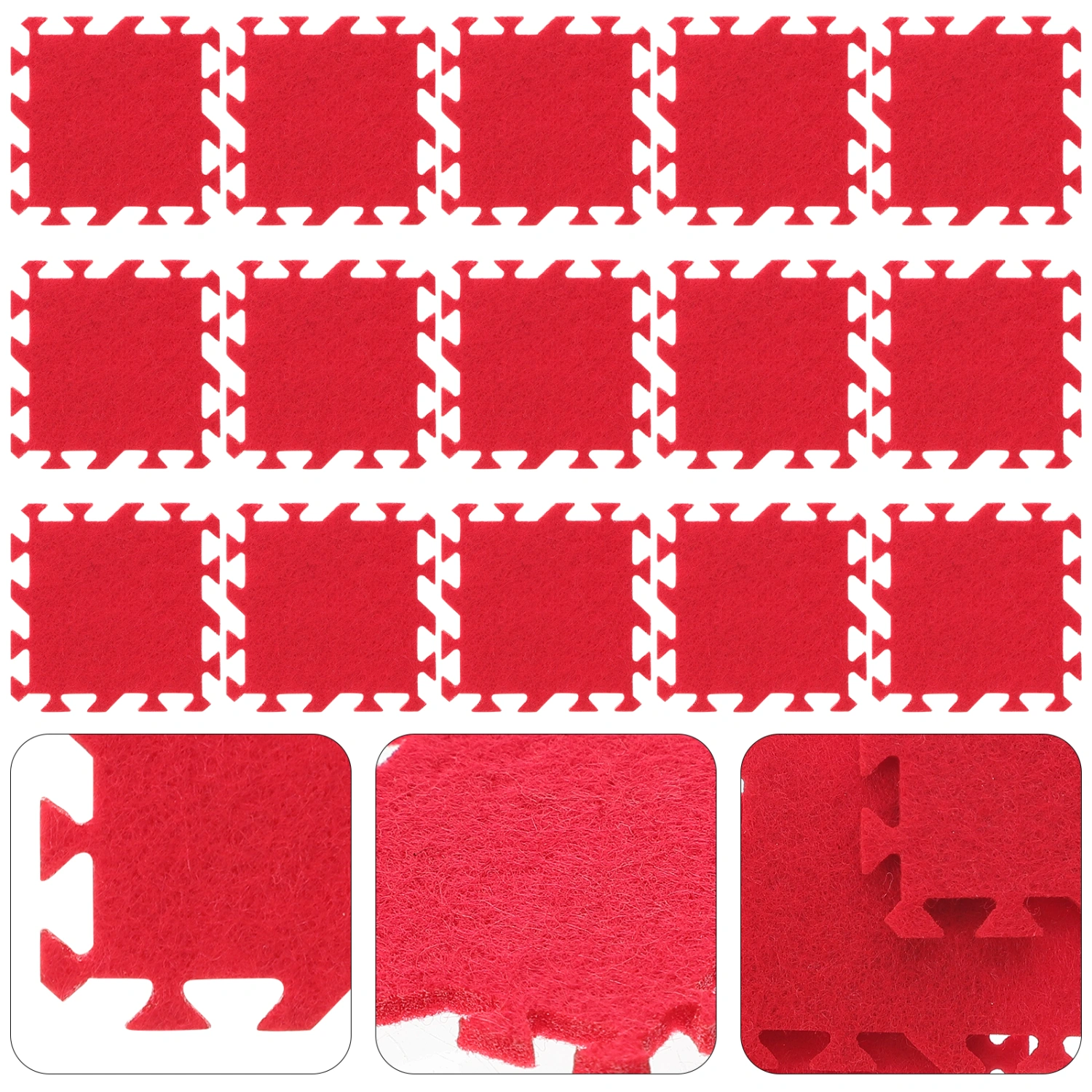 36pcs Miniature Ground Mats Decor Mini House Floor Mats Miniature Puzzle Mats Decorations