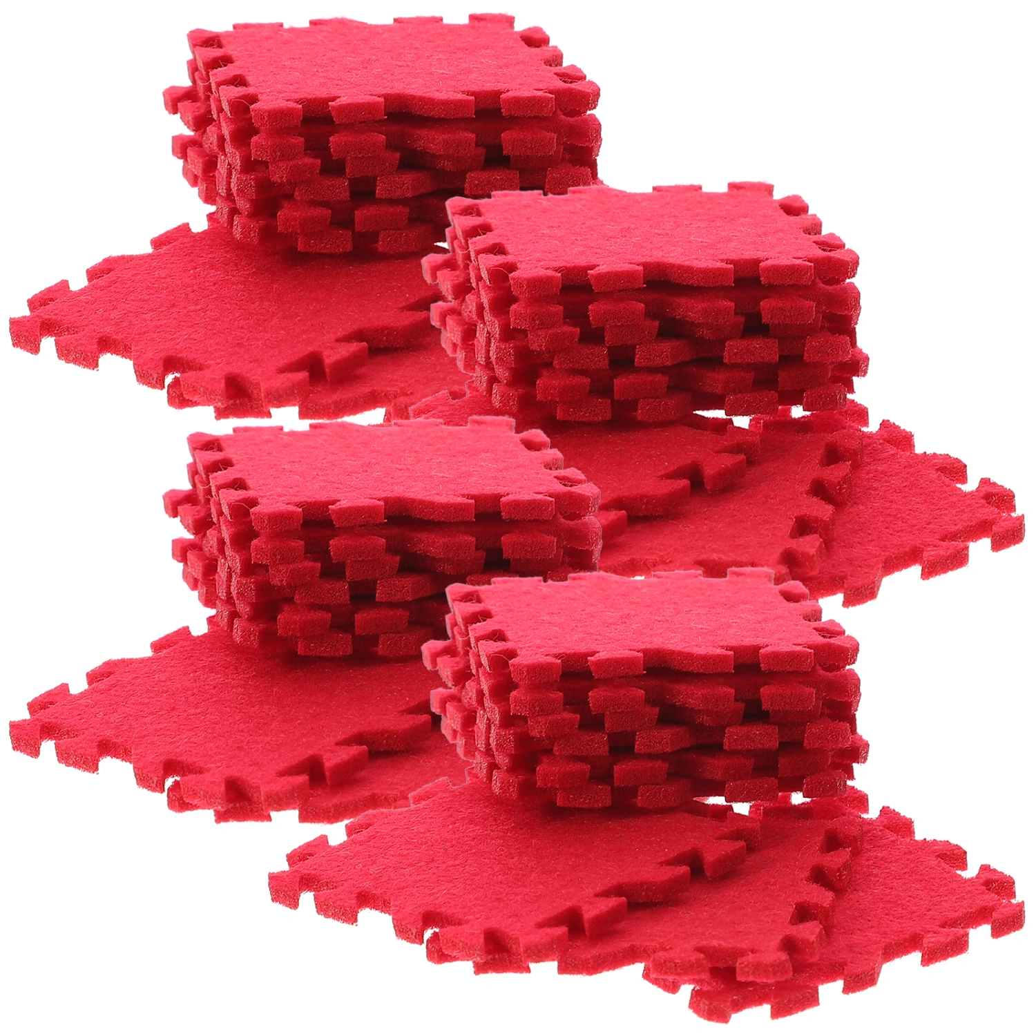 36pcs Miniature Ground Mats Decor Mini House Floor Mats Miniature Puzzle Mats Decorations
