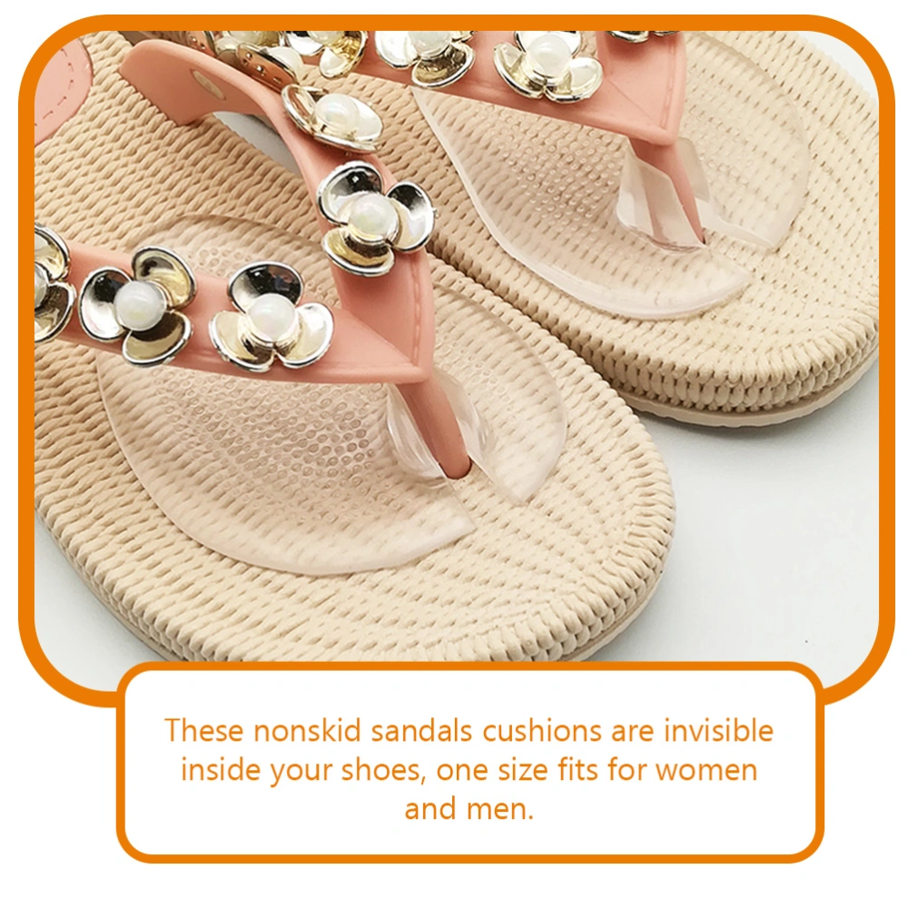 4Pcs Thong Sandals Cushions Sandals Half Insoles Sandals Forefoot Pads Self Adhesive Insoles