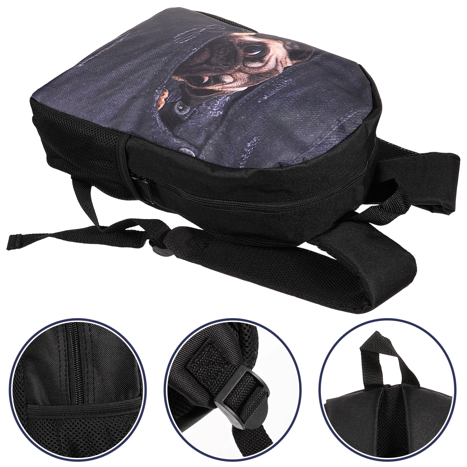 Travelling Backpack Leisure Backpack Outdoor Backpack Dog Printing Backpack