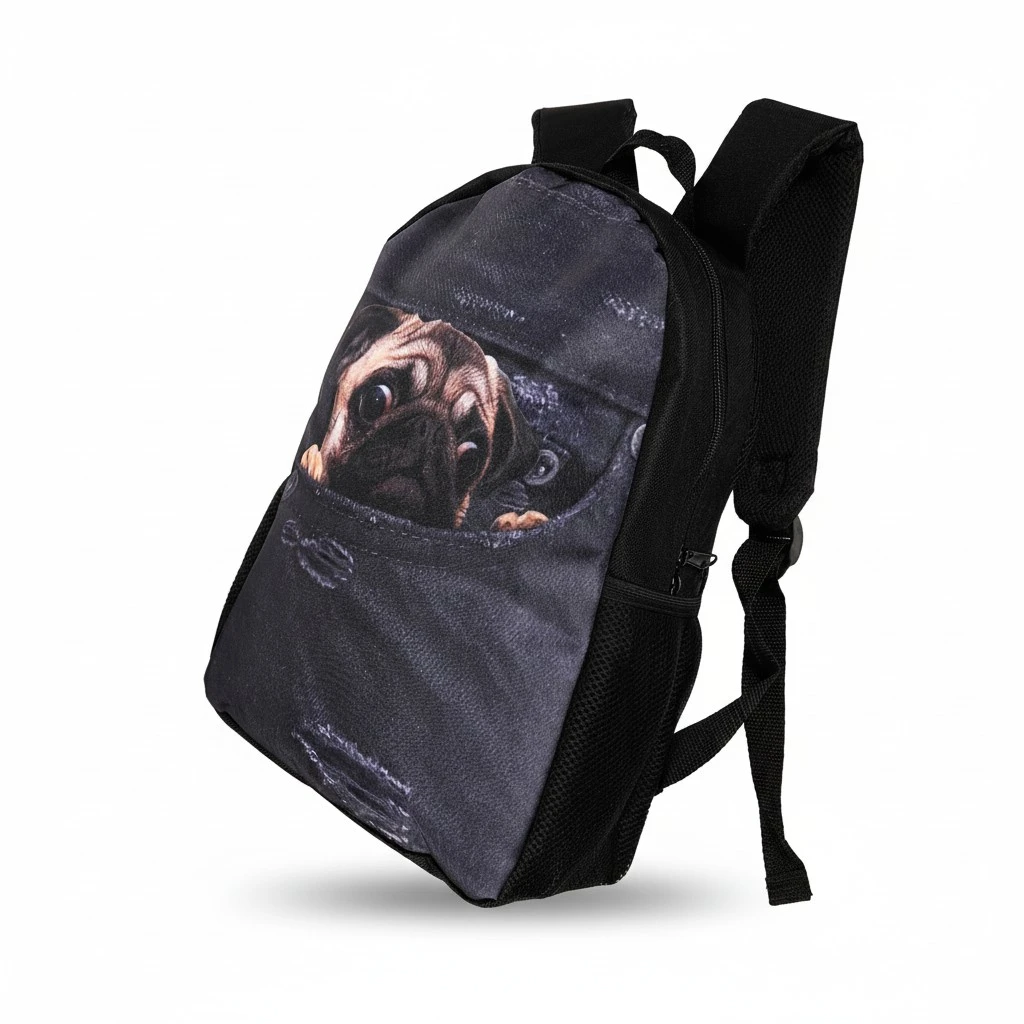 Travelling Backpack Leisure Backpack Outdoor Backpack Dog Printing Backpack