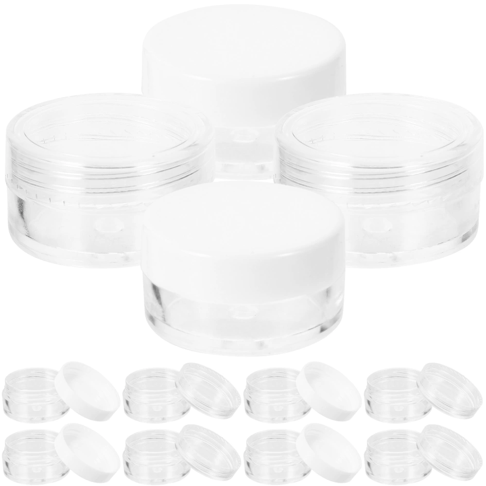 50pcs Small Round Shape Facial Cream Jar Empty Cream Containers Cream Travel Case