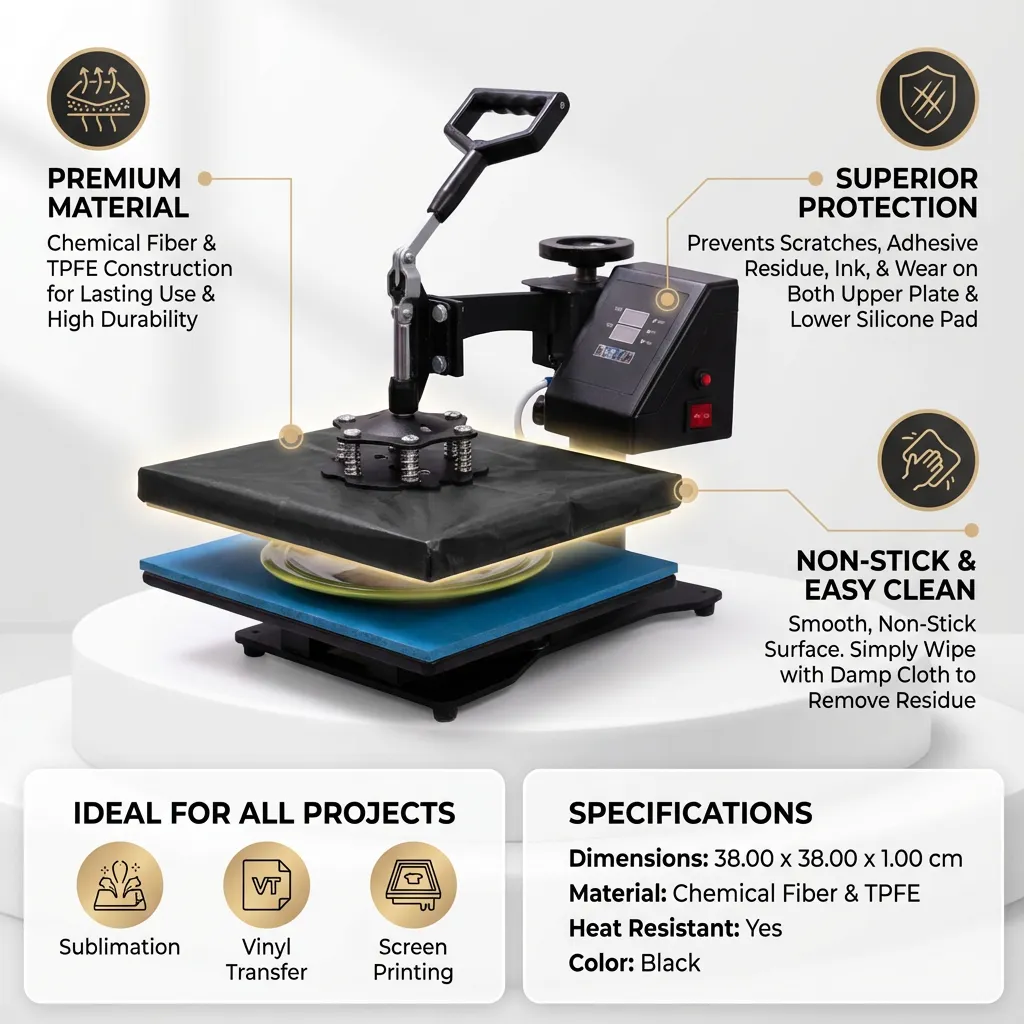 Heat Press Machine Cover Heat Pressing Machine Wrap Cover Protective Cover