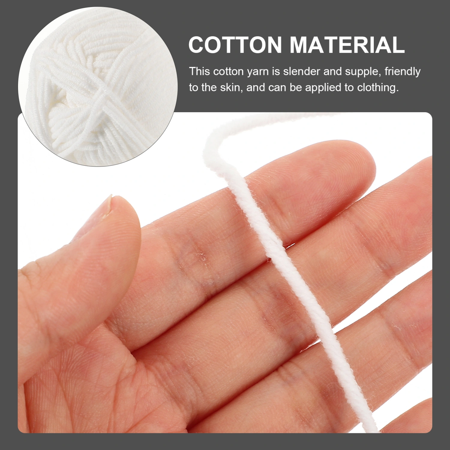 3 Rolls of Crochet Cotton Yarn Decorative Yarn for Crocheting Knitting Cotton Yarn Knitting DIY Yarn