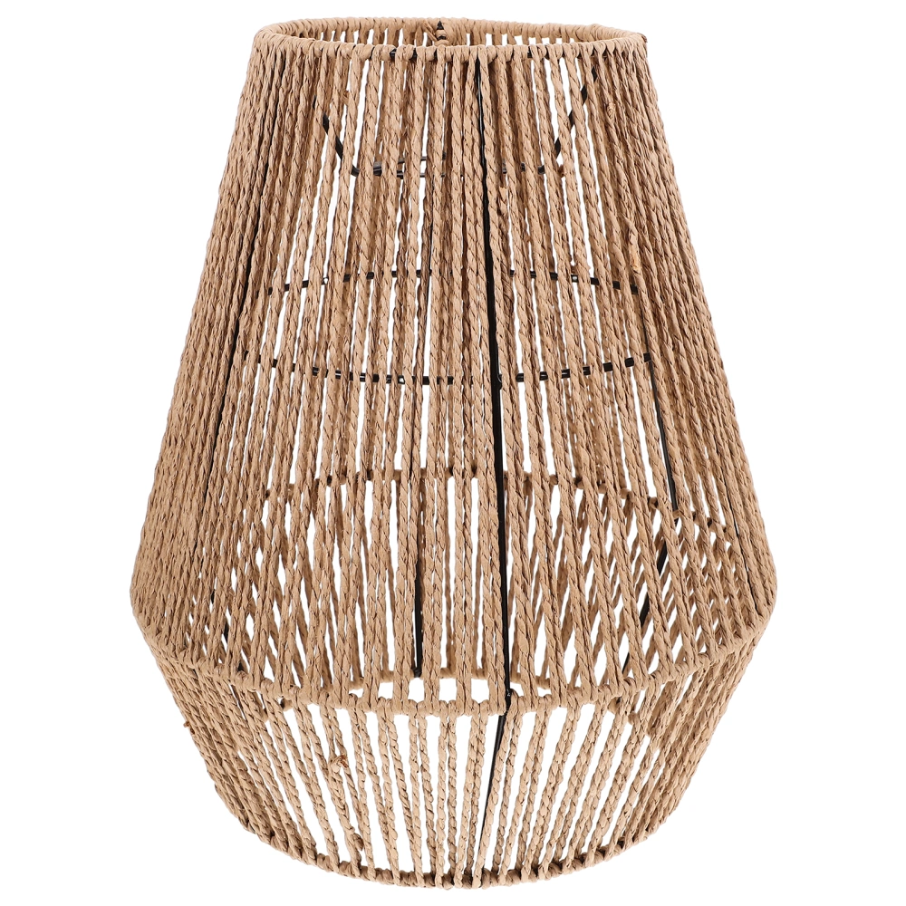 Pendant Lampshade Rattan Lamp Shade Rustic Ceiling Lamp Cover Decorative Lamp Cover for Home Hotel