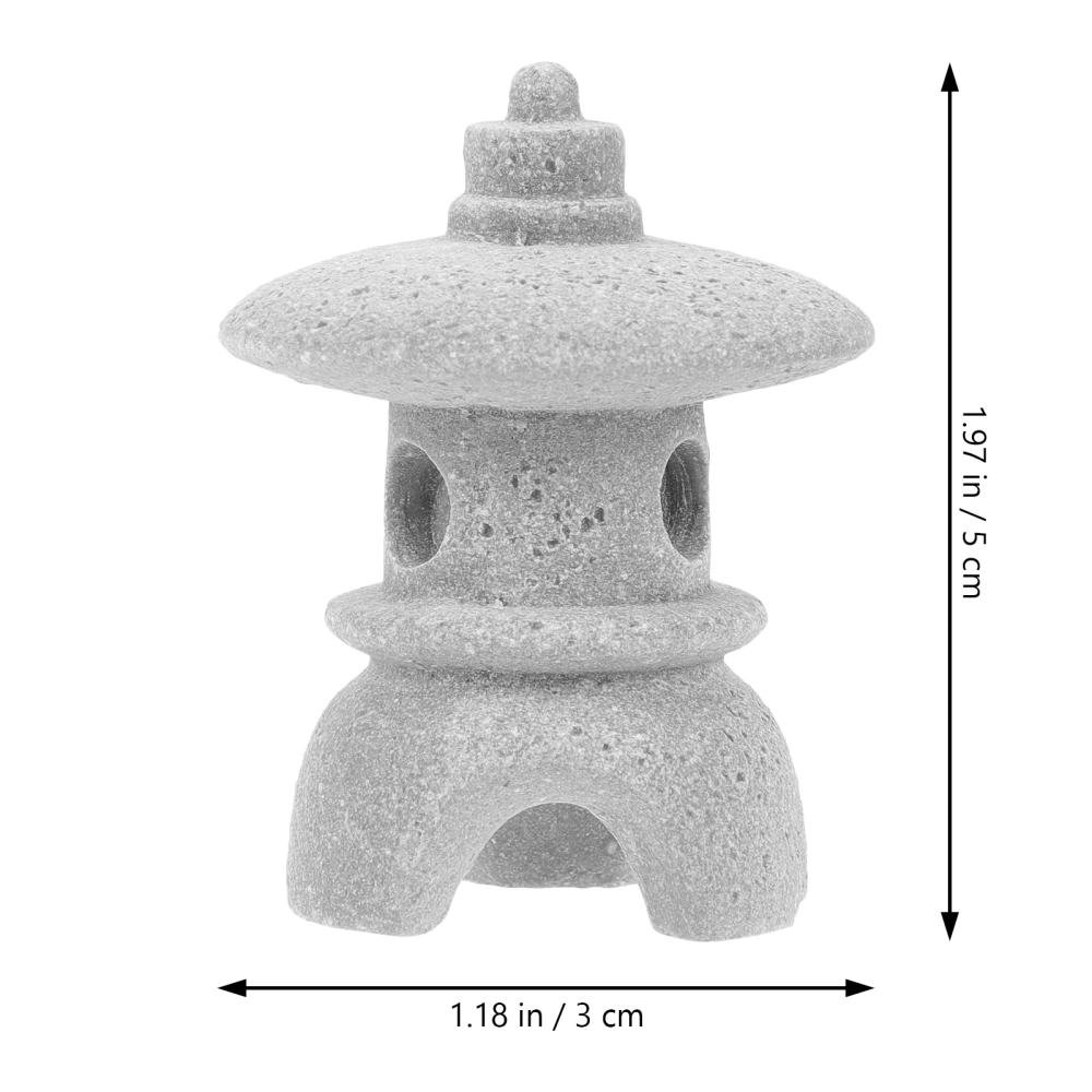 4pcs Mini Pagoda Statue Miniature Pagoda Figurine DIY Micro Landscape Decoration