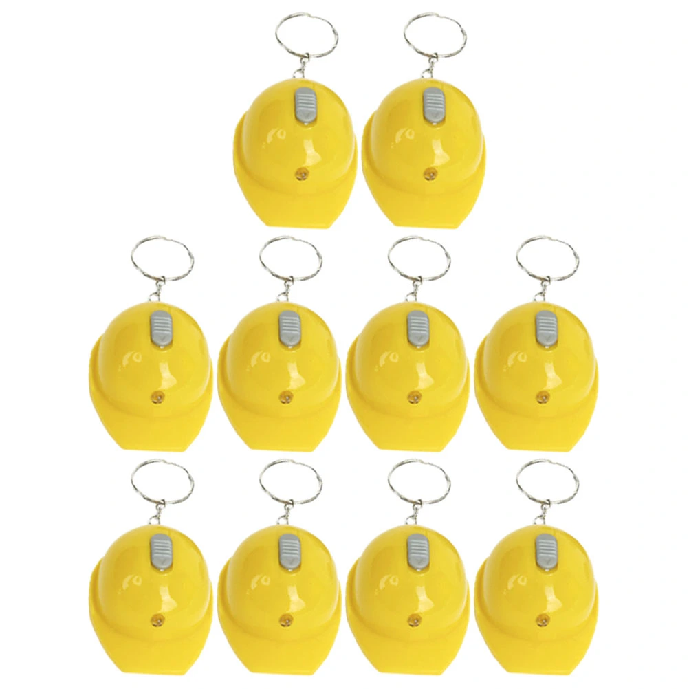 10pcs Construction Party Favors Keychain Mini Flashlight Keychain Pendants