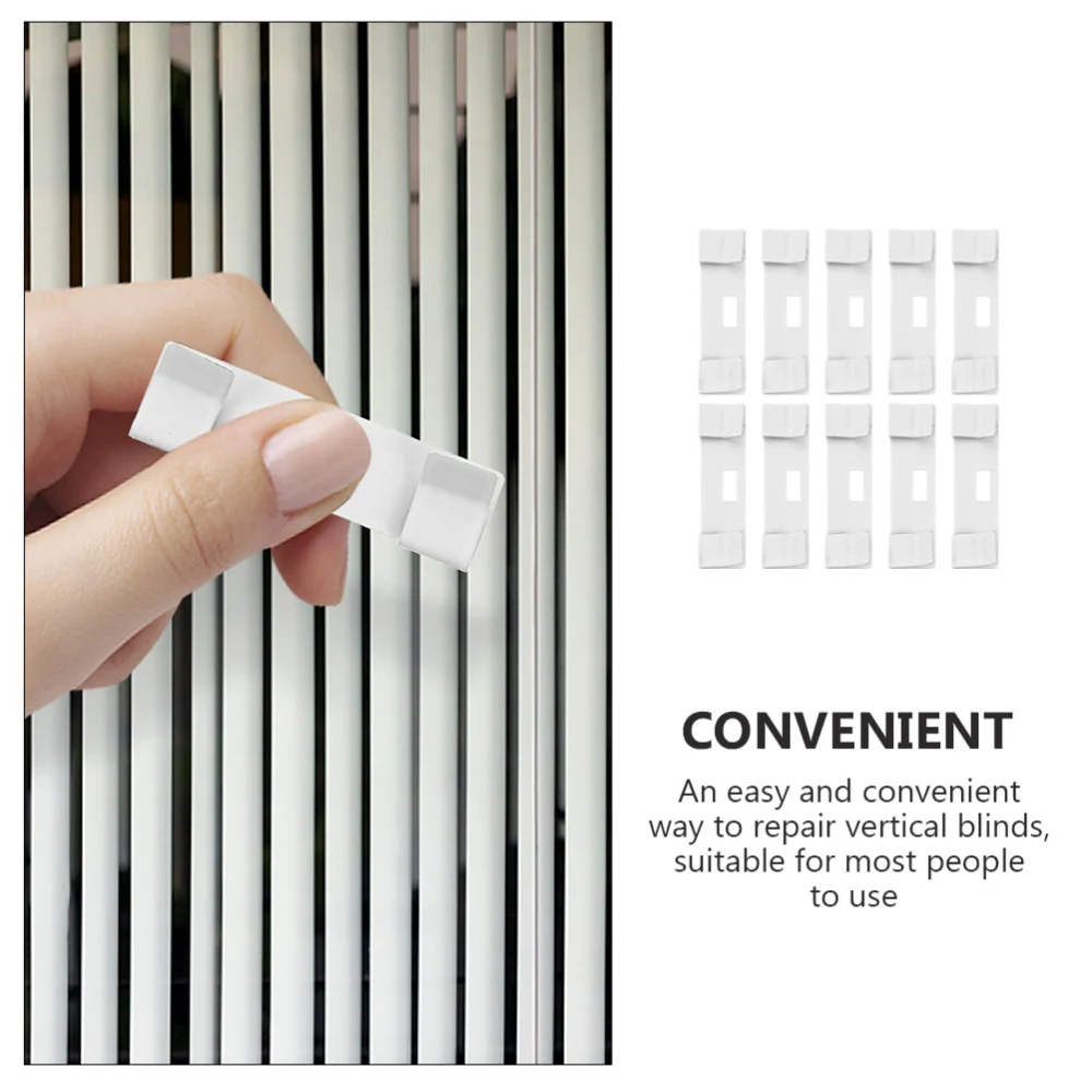 10Pcs Vertical Blinds Vane Savers Metal Vertical Blind Repair Tabs Blind Replacement Parts