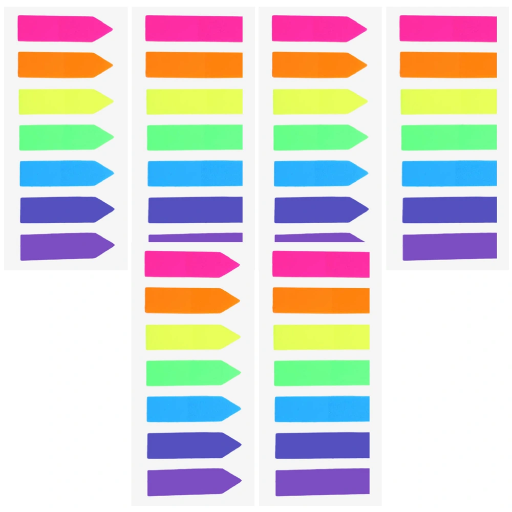 6 Books of Colored Highlight Bookmarks Classify Bookmarks Practical Reading Strips Reading Supplies