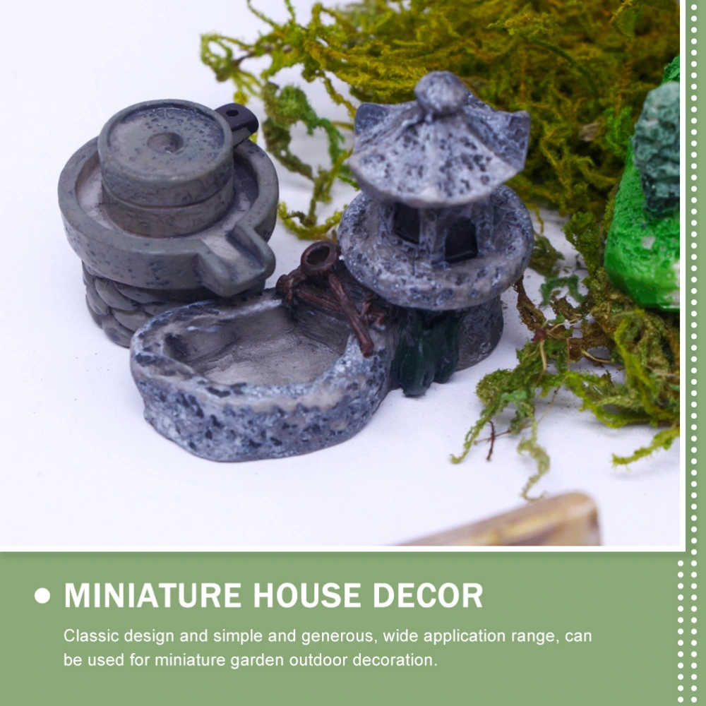 1 Set Miniature Garden Accessories Miniature Figurines Ornament Mini Statue for Craft Decor