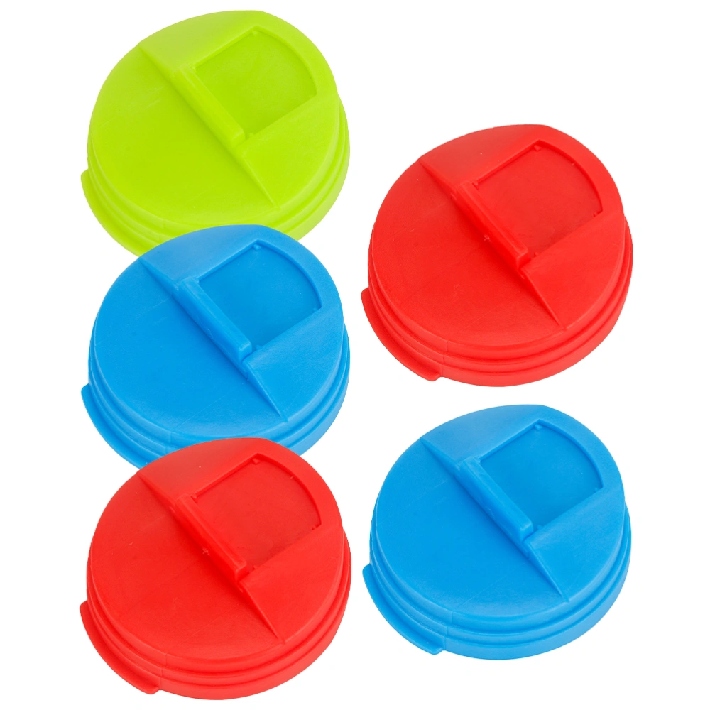 5Pcs Reusable Plastic Bottle Caps Beverage Preventing Spillage Soda Can Covers