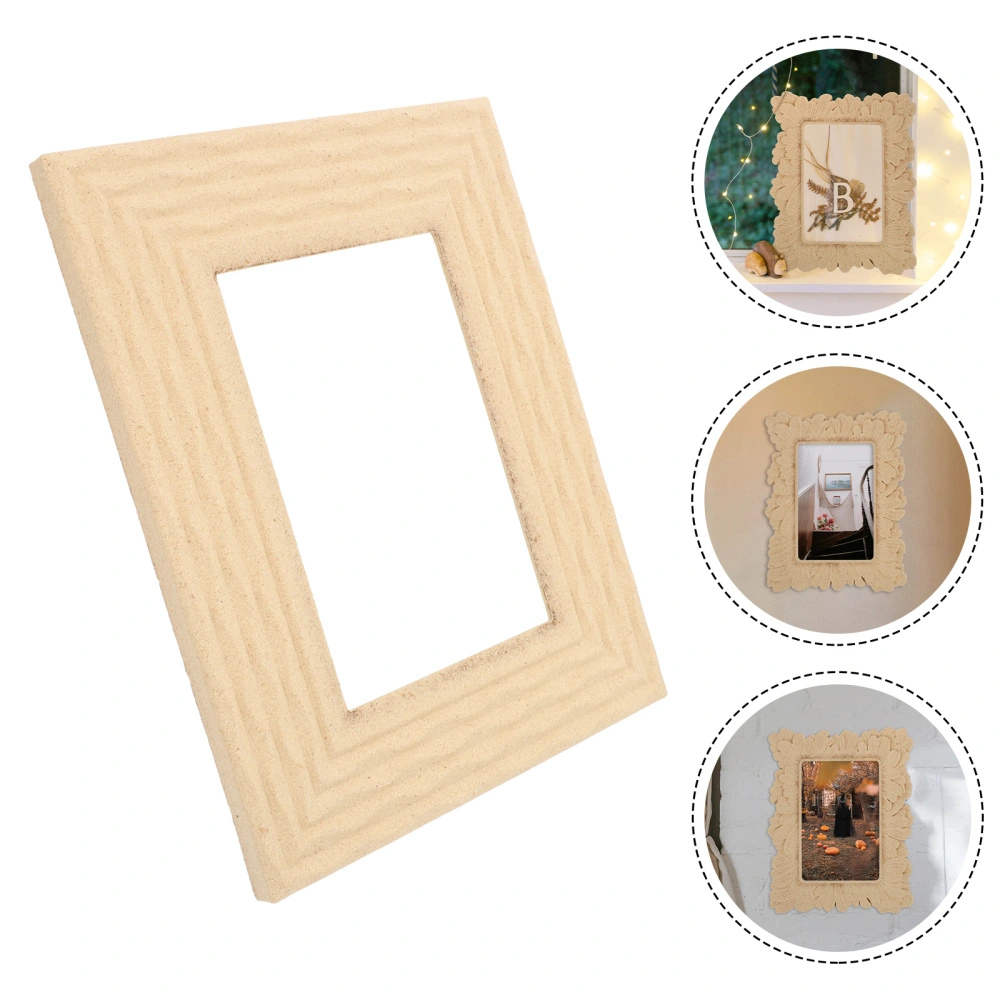 Desktop Picture Frame European Style Design Photo Frame Tabletop Wood Photo Holder