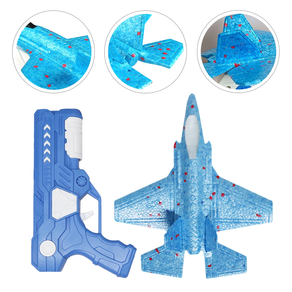 1 Set of Shooting Game Toy Kids Catapult Airplane Foams with Light Catapult Aircraft Toy Kids Birthday Gift