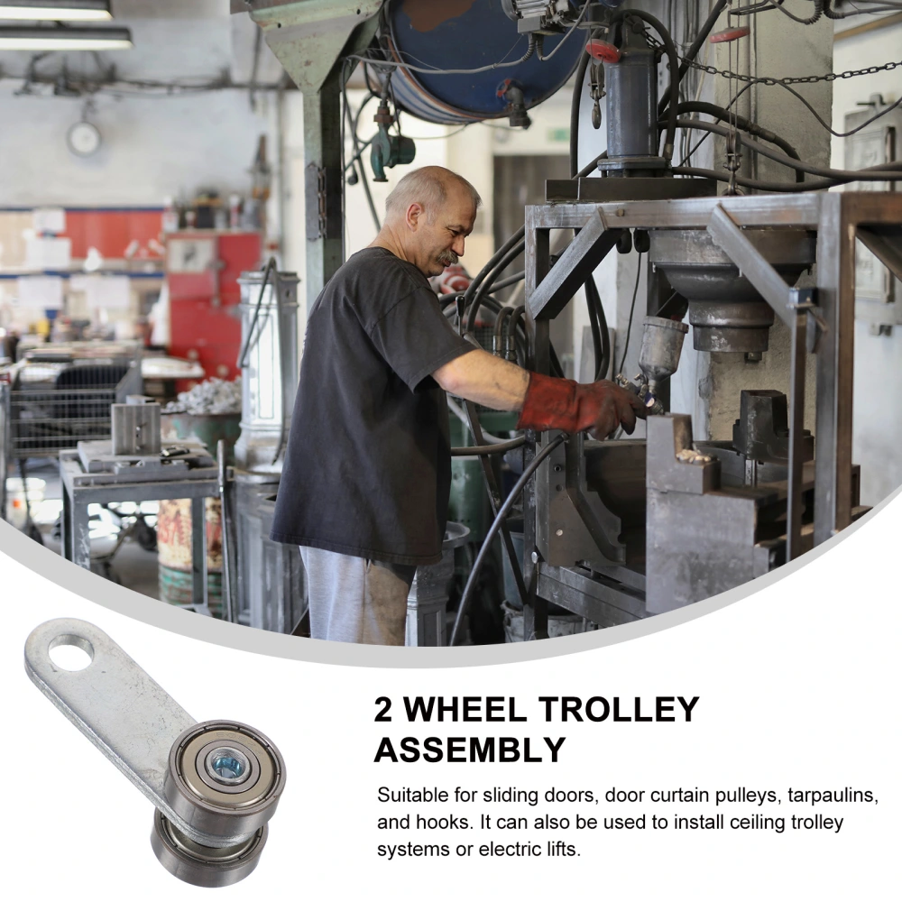 Heavy Duty Trolley Assembly Window Door Roller Two Bearing Trolley Assembly