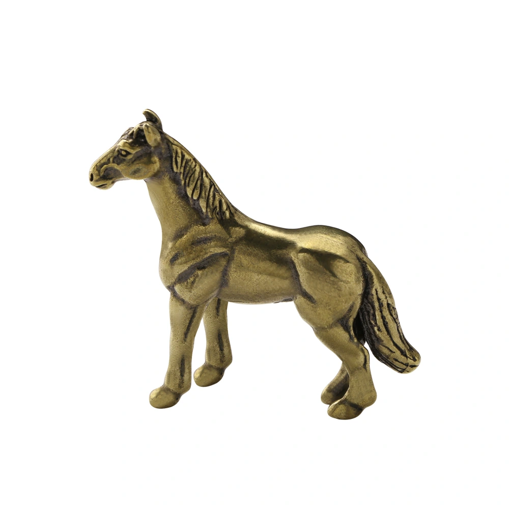 Horse Statue Sculpture Horse Standing Statue Horse Modeling Adornment Home Desktop Ornament