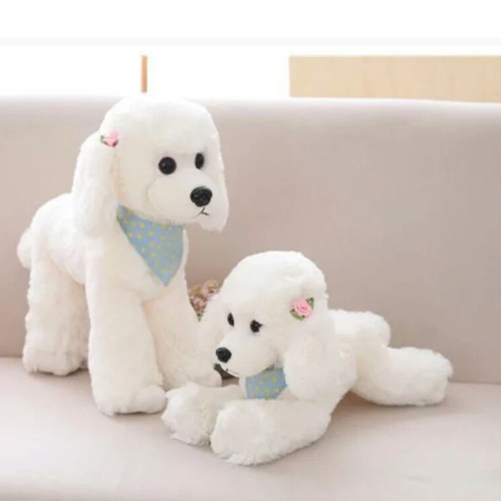 Plush Dog Stuffed Animal Adorable Poodle Shape Kids Plush Stuffed Dog Toy