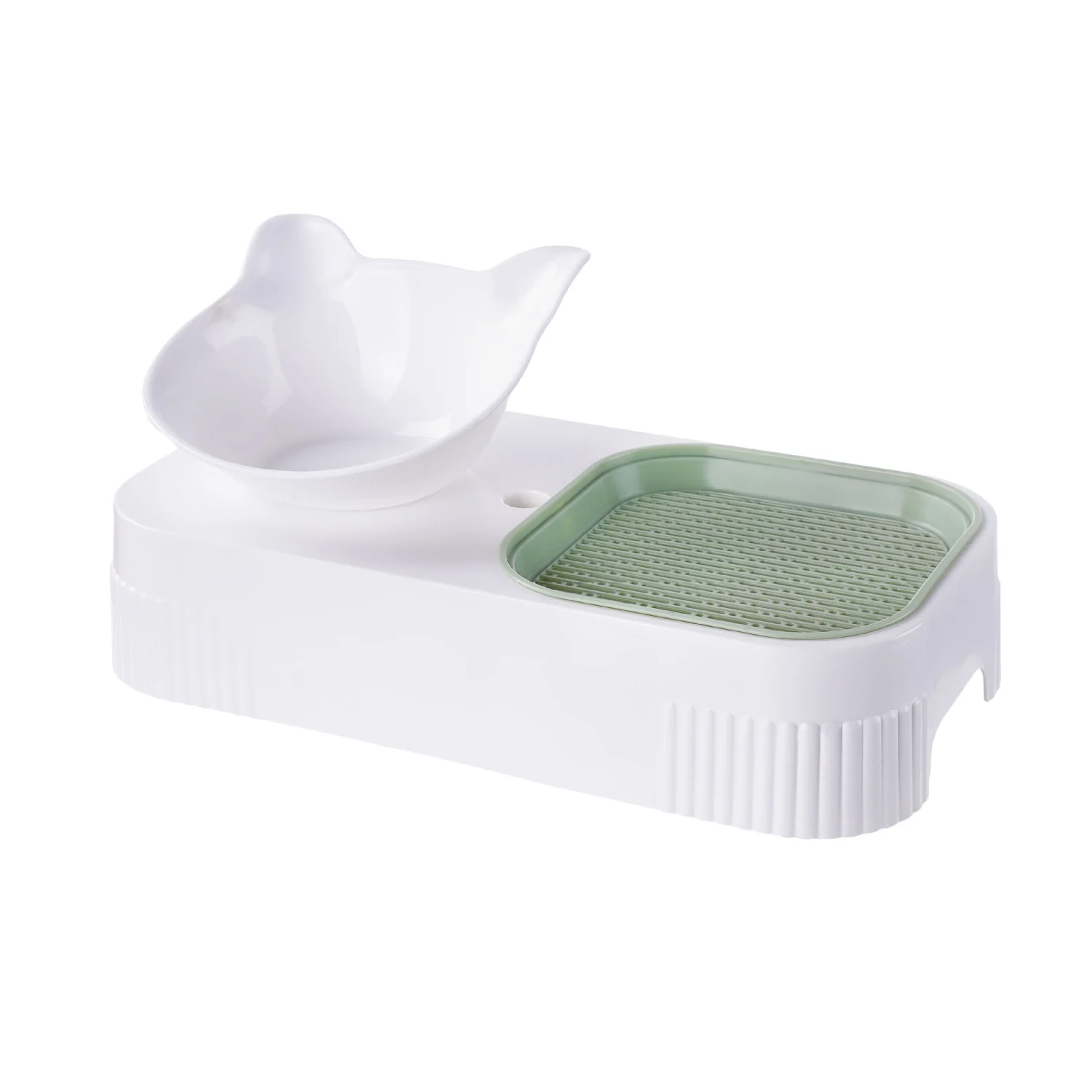 Pet Bowl Plastic Cat Grass Planter Cat Food Serving Bowl Cat Food Storage Container