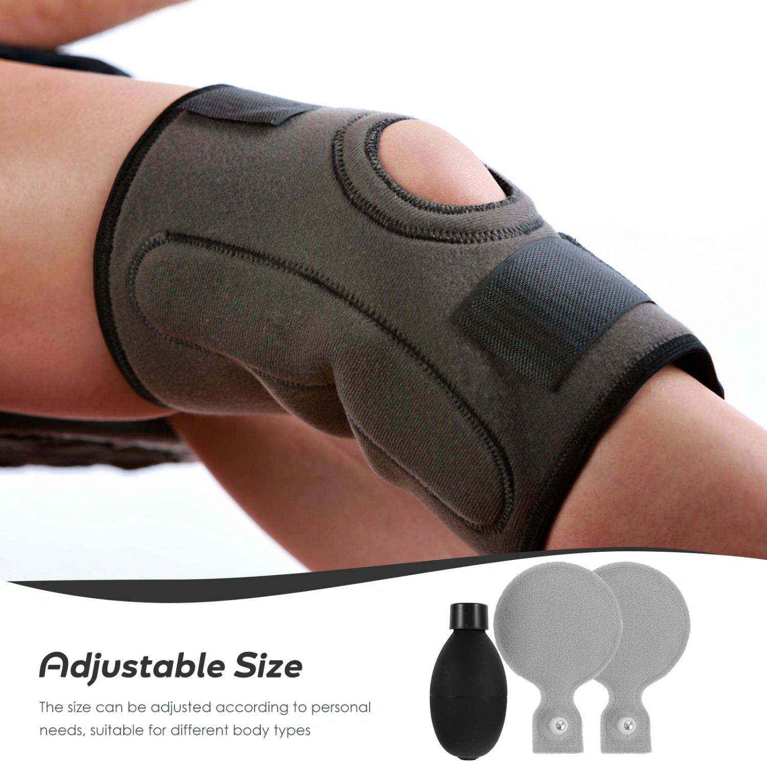 1 Set Knee Protector Knee Brace Knee Fixing Gasbag Knee Support Brace For Pain Relieve