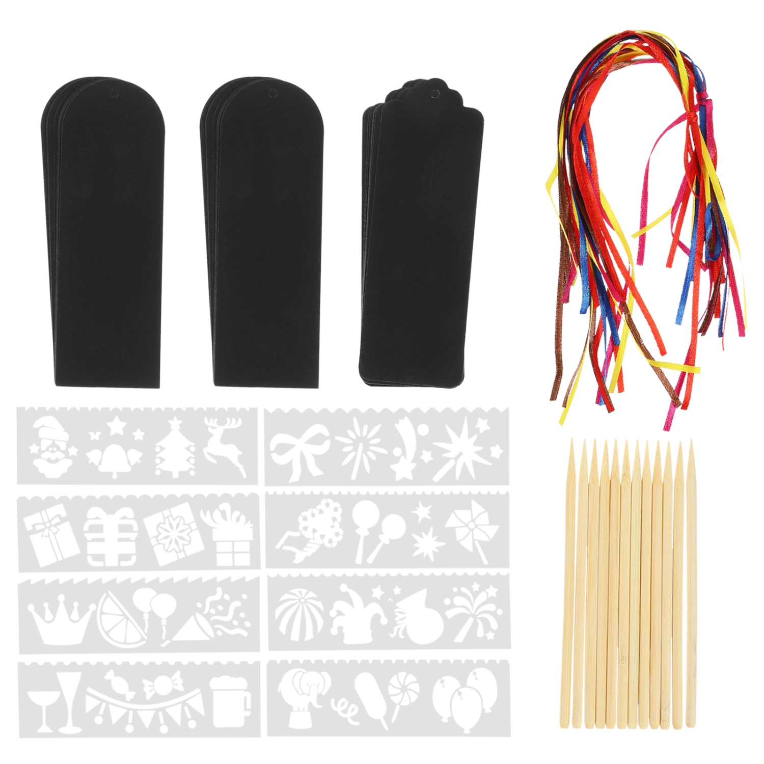 1 Set of Scratch Paper Art Bookmarks Funny Scratch Paper Set Rainbow Scratching Paper Bookmarks